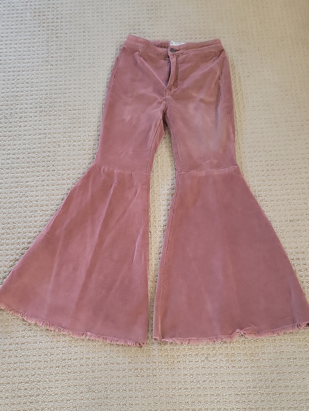 Free People Rose Pink Flare Jeans